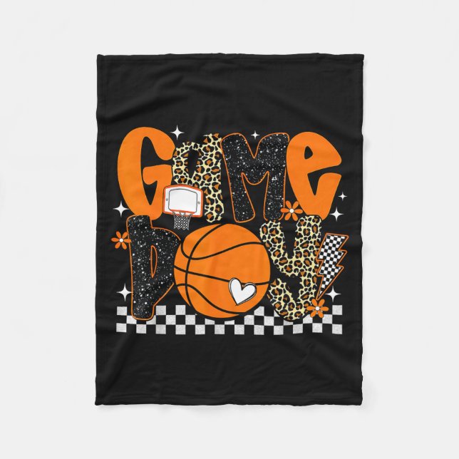 Couverture Polaire Checkered Game Day Basketball Srts Lover Men Women (Devant)