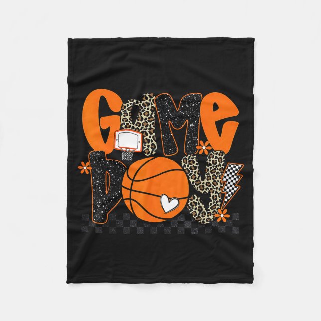 Couverture Polaire Checkered Game Day Basketball Srts Lover Men Women (Devant)