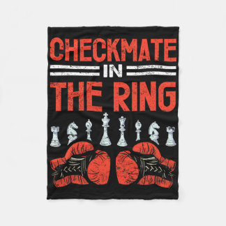 Couverture Polaire Checkmate Dans La Fusion De Boxe D'Échecs Anneau