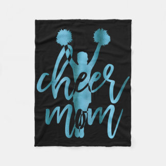 Couverture Polaire Cheer Mom Cheerleading Shirt Teal 