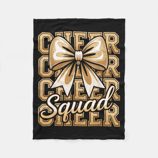 Couverture Polaire Cheer Squad Gold Funny Srt Cheerleader Cheerleadin (Devant)