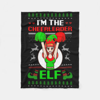 Couverture Polaire Cheerleader Elf Design Christmas Cheerleading 