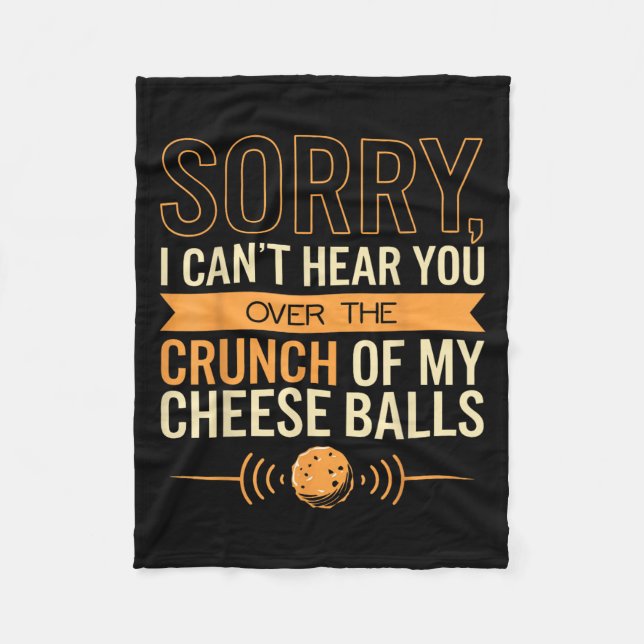 Couverture Polaire Cheese Loover ne peut pas vous entendre Fromage (Devant)