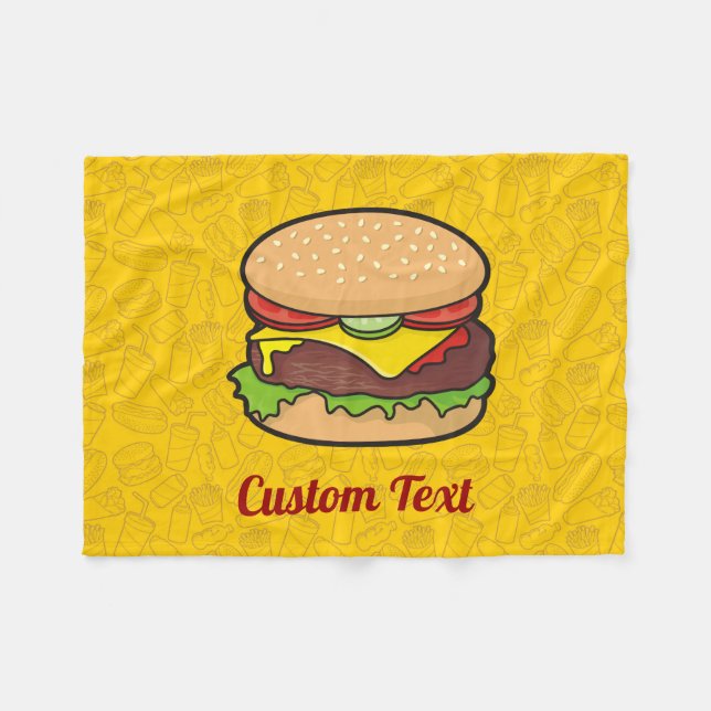 Couverture Polaire Cheeseburger (Devant (Horizontal))
