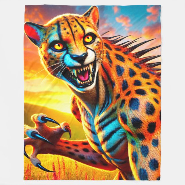 Couverture Polaire Cheetah Monster (Devant)