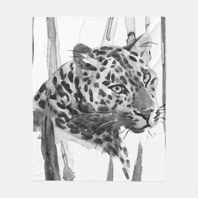 Couverture Polaire Cheetah Portrait (Devant)