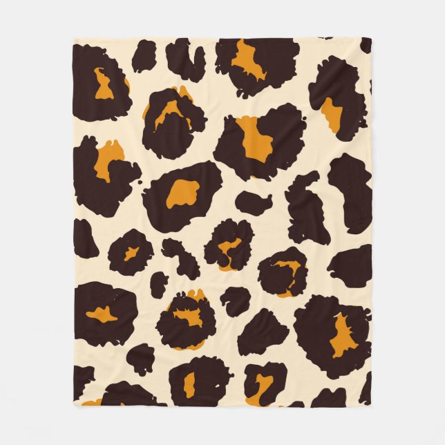 Couverture Polaire Cheetah Skin, Texture Poster de animal. (Devant)