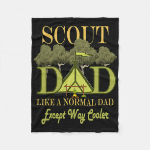 Couverture Polaire Chef De Scout Papa Camping Scouting Pour Hommes Pè