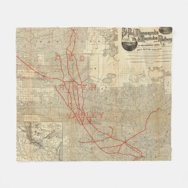 Couverture Polaire Chemin de fer de St Paul, de Minneapolis et de (Devant (Horizontal))