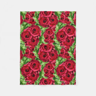 Couverture Polaire Chemin Rouge Roses Fleur Garland
