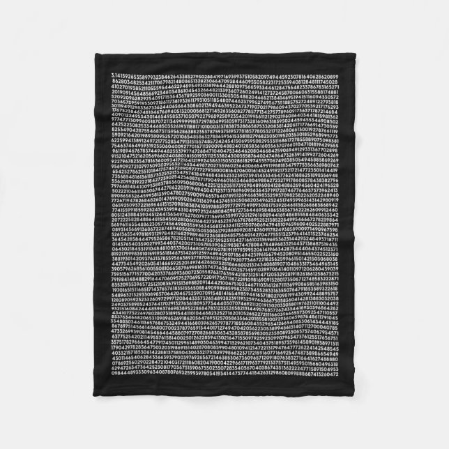 Couverture Polaire Chemise 5000 décimales Pi Cadeau Maths Prof Maths  (Devant)
