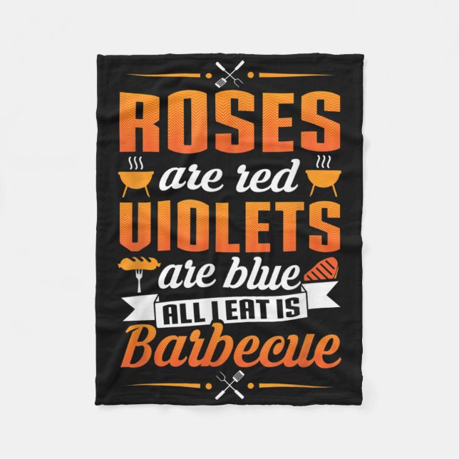 Couverture Polaire Chemise à pain maître barbecue - Funny Barbecue Ch (Devant)