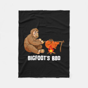 Couverture Polaire Chemise Bigfoot BBQ Sasquatch barbecue chef