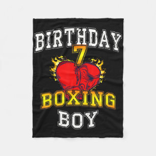 Couverture Polaire Chemise Boy 7e Anniversaire - Boxe Enfant 7 Ans