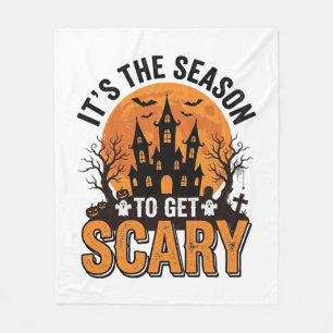 Couverture Polaire Chemise Château Hanté Saison Effrayante Halloween