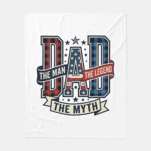 Couverture Polaire Chemise DAD L'homme La Légende La Mythe Vintage De