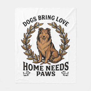 Couverture Polaire Chemise d'amour de chien Gravure vintage conceptio