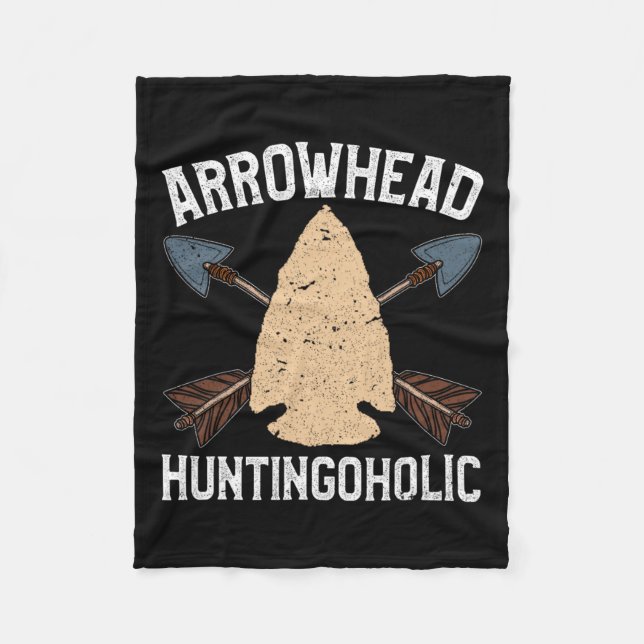 Couverture Polaire Chemise de chasseur de flèche drôle Arrowhead Hunt (Devant)