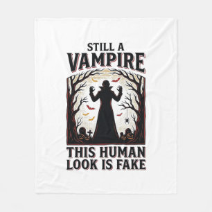 Couverture Polaire Chemise de costume de vampire drôle d'Halloween dé