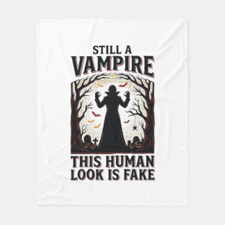 Couverture Polaire Chemise de costume de vampire drôle d'Halloween dé