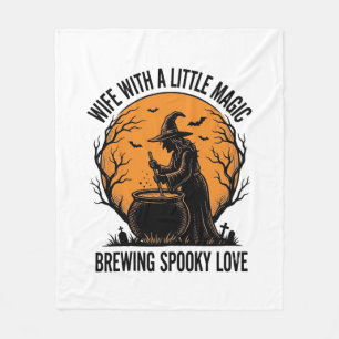 Couverture Polaire Chemise de femme Halloween Vintage Sorcière Chaudr