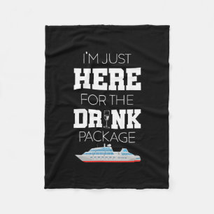 Couverture Polaire Chemise de fête drôle de vacances en croisière buv