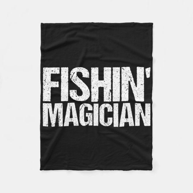 Couverture Polaire Chemise de magicien de pêche Drôle de pêche  (Devant)