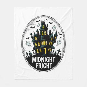 Couverture Polaire Chemise de maison hantée Nuit effrayante Halloween
