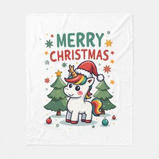 Couverture Polaire Chemise de Noël Licorne Filles Tenue de Noël Chemi