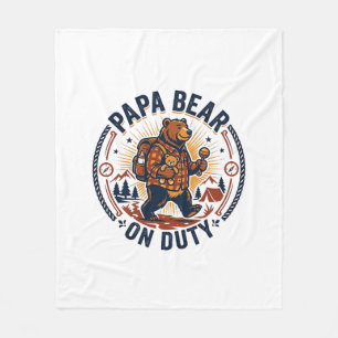 Couverture Polaire Chemise de papa ours en service pour la fête des p
