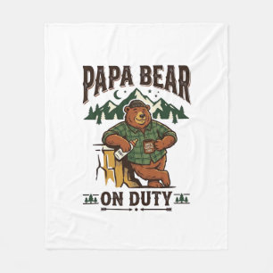 Couverture Polaire Chemise de papa ours en service pour la fête des p