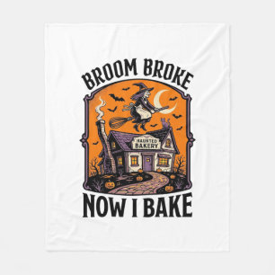 Couverture Polaire Chemise de pâtissier Halloween Sorcière Balai Cass