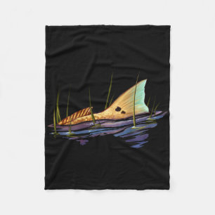 Couverture Polaire Chemise de pêche au poisson tambour rouge Redfish 