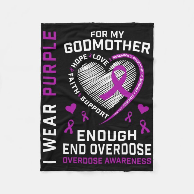Couverture Polaire Chemise de sensibilisation à la fin des overdoses  (Devant)