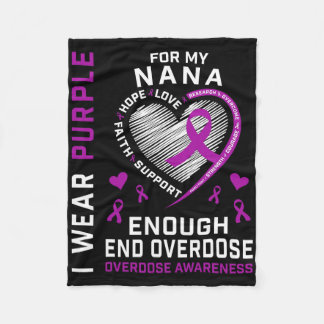 Couverture Polaire Chemise de sensibilisation à la fin des overdoses