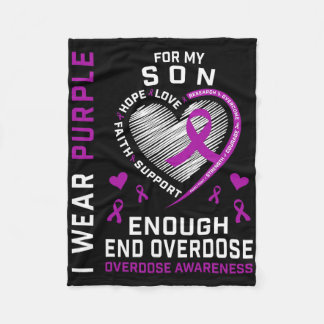 Couverture Polaire Chemise de sensibilisation à la fin des overdoses