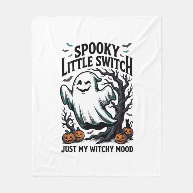 Couverture Polaire Chemise de sorcière d'Halloween Design d'humour de (Devant)