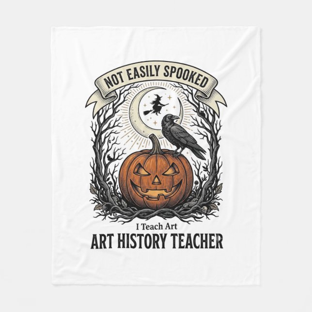 Couverture Polaire Chemise d'enseignant d'histoire de l'art avec grav (Devant)