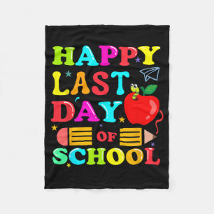 Couverture Polaire Chemise dernier jour d'école pour les enseignants 