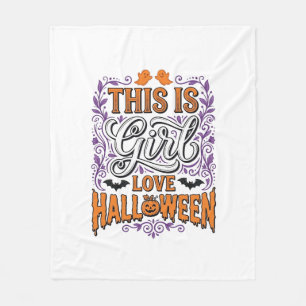 Couverture Polaire Chemise désuète de Halloween mignonne et effrayant