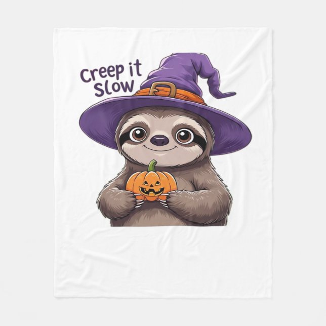 Couverture Polaire Chemise d'Halloween à sorcière mignonne - Creep It (Devant)