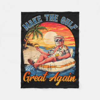 Couverture Polaire Chemise drôle Trump Faire le Golfe Grand Trump Mer