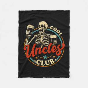 Couverture Polaire Chemise du club des oncles cool Oncle squelette ho