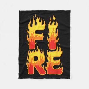 Couverture Polaire Chemise Feu Feu Adulte Enfants Hommes Femmes Feu E