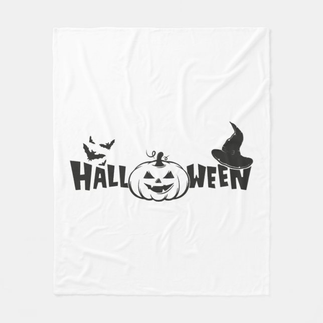 Couverture Polaire Chemise Halloween, Chemise Halloween drôle (Devant)