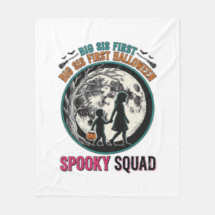 Couverture Polaire Chemise Halloween Grande Sœur pour sa première sai