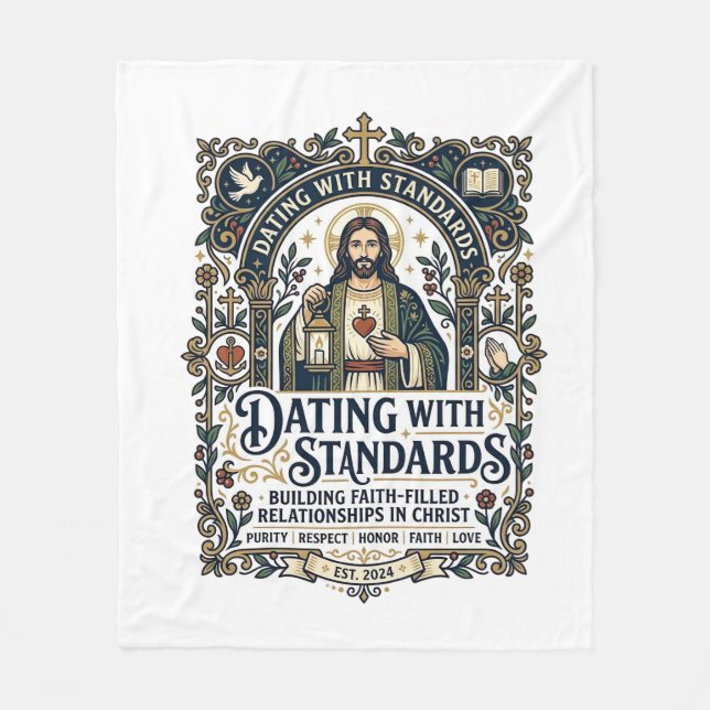 Couverture Polaire Chemise humour de relation chrétienne datant de Jé (Devant)