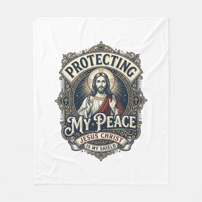 Couverture Polaire Chemise Jésus Respect de soi Limites Foi (Devant)
