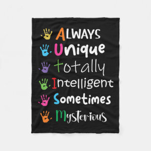 Couverture Polaire Chemise Kindness sensibilisation sur l'autisme tou