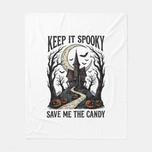 Couverture Polaire Chemise Maison Hantée Gravure Halloween Vintage Ar